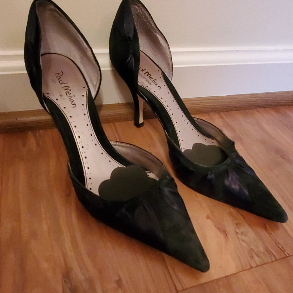 Paul Melian Suede and Silk Heels